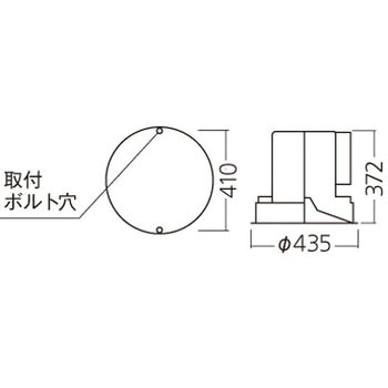 天井埋込型 LED 高天井用ダウンライト 埋込穴Φ400 2000形 本体のみ Panasonic(パナソニック)