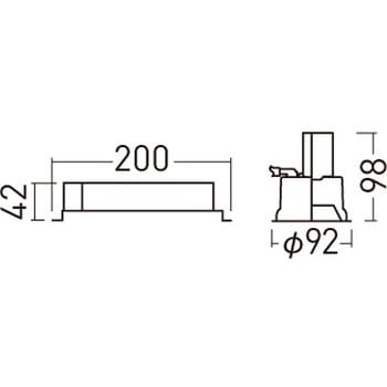 天井埋込型 LED ダウンライト 埋込穴Φ85 光源遮光角15度 60形 Panasonic(パナソニック)