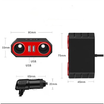 増設・2連ソケット&USB/3.1A(DC12/DC24V) BRIDGE
