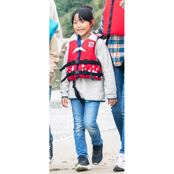 子供用 ライフジャケット 桜マーク タイプA 身長: 100～120cm， 体重: 15kg～25kg未満 高階救命器具