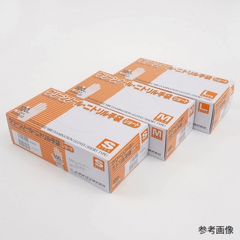 クリーンノールニトリル手袋ショート  (パウダーフリー) アズワン