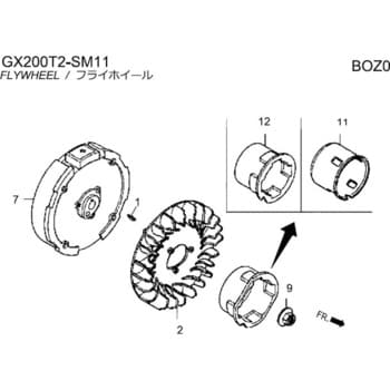 31100-ZE7-010 フライホイールCOMP 1個 ホンダ 【通販モノタロウ】