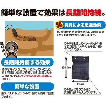 撃退 忌避剤 シートタイプ もぐら - タマハシ