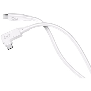 CIO L字型シリコンケーブル CtoC 240W 1m ホワイト - CIO