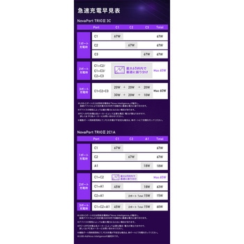 NovaPort TRIOII 67W2C1A ホワイト CIO