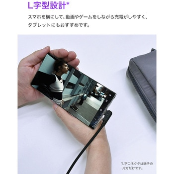 CIO L字型シリコンケーブルN2 CtoC 240W 2m ブラック CIO