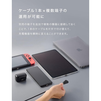 CIO L字 CtoC 0.5m マグネットシリコンケーブル ブラック - CIO