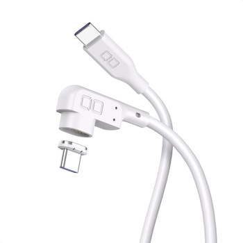 CIO L字 CtoC 0.5m マグネットシリコンケーブル ホワイト CIO