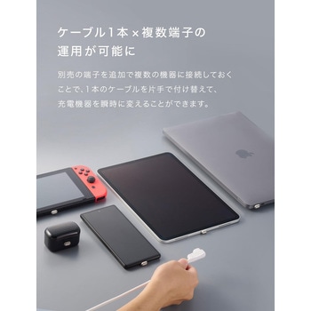 CIO L字 CtoC 0.5m マグネットシリコンケーブル ホワイト CIO