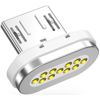 マグネットシリコンケーブル専用Micro-USB端子 ホワイト CIO