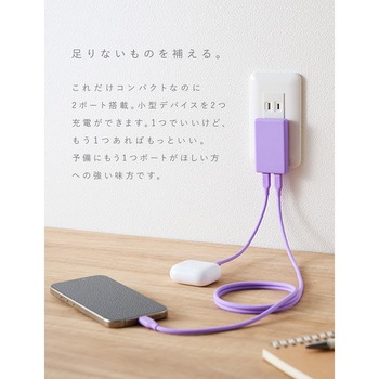 CIO Mate Charger 003 20W2C Slim エアリーパープル CIO