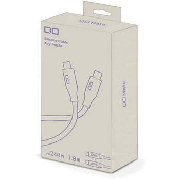 シリコンケーブル CtoC 1m エアリーパープル - CIO