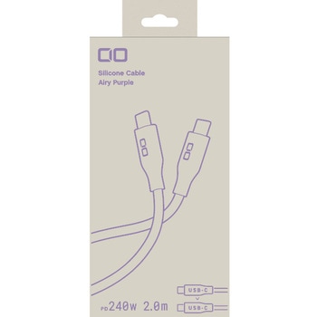 シリコンケーブル CtoC 2m エアリーパープル CIO