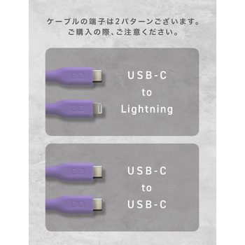 スパイラルケーブル CtoL 1m エアリーパープル CIO