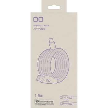 スパイラルケーブル CtoL 1m エアリーパープル CIO