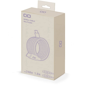 スパイラルケーブル CtoC 1m エアリーパープル CIO