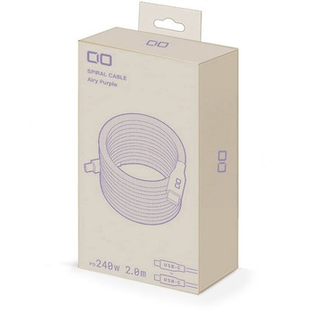 スパイラルケーブル CtoC 2m エアリーパープル CIO