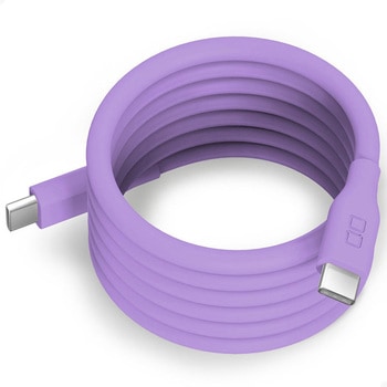スパイラルシリコンケーブル CtoC 1m エアリーパープル CIO