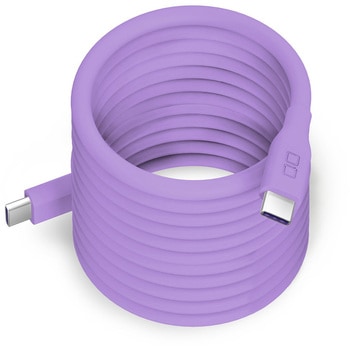 スパイラルシリコンケーブル CtoC 2m エアリーパープル CIO