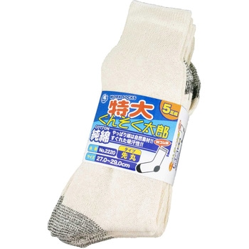 ぐんそく太郎先丸特大靴下 (かかと付) 5足組 天牛(富士手袋工業)