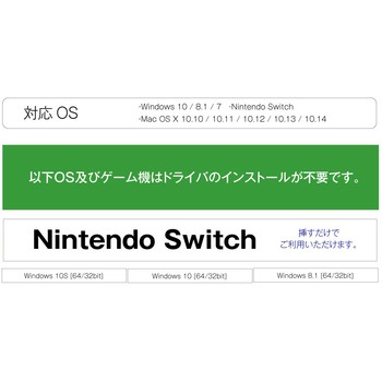 Nintendo Switch対応 有線LAN/USB変換アダプター ロジック