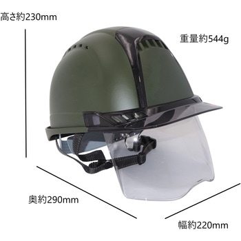 シールド付きヘルメット ヴェンティープラス トーヨーセフティー x GranGear コラボ商品 東洋物産工業(旧トーヨーセフティー)