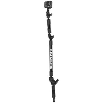 GoProマウント&スプラインポストセット(全長91.4cmタフポール) 1&1.5インチボール ラムマウント