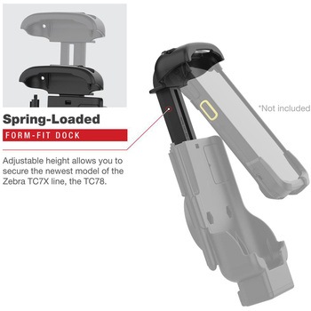 GDSパワードック(Zebra TC73/78専用) ロック付 ボール無 ラムマウント