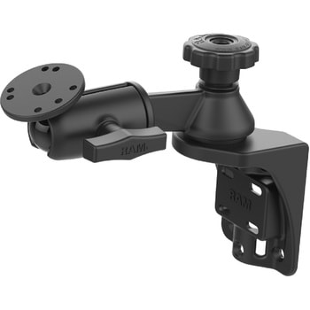 AMPSラウンドベース&スイングアームセット 152mm長 シングルピボット バーチカルベース 1.5インチボール ラムマウント