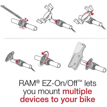 Garmin専用ホルダー(nuvi220/zumo220他) EZ-On/Offアダプター ラムマウント