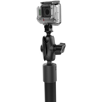 GoProマウント&スプラインポストセット(全長91.4mmタフポール/ラチェット付) 1インチボール ラムマウント