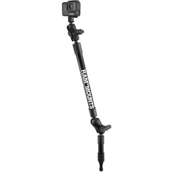 GoProマウント&スプラインポストセット(全長68.5cmタフポール) 1&1.5インチボール ラムマウント