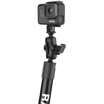 GoProマウント&スプラインポストセット(全長68.5cmタフポール) 1&1.5インチボール ラムマウント