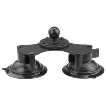 ダブルサクションベース 吸盤径83.8mm 1インチボール ラムマウント