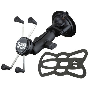 Xグリップ(M)&ツイストロックサクションベースセット(標準アーム) 吸盤径83.8mm 1インチボール ラムマウント