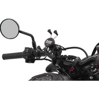 Xグリップ(S)&バーマウントベース(M)セット(ショートアーム) Φ19.05-25.4mm対応 1インチボール ラムマウント
