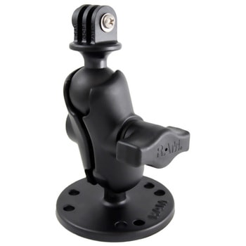 GoProマウント&ラウンドベースセット(ショートアーム)  1インチボール - ラムマウント