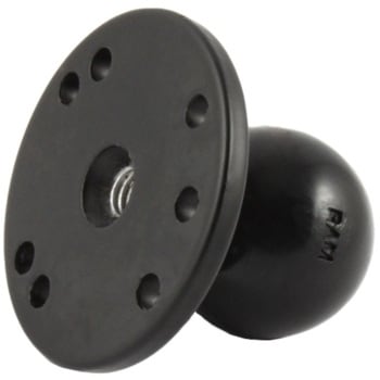 AMPSホールラウンドベース 3/8inch-16ネジ穴付 1.5インチボール ラムマウント