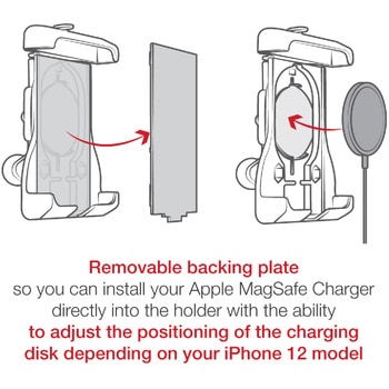 MagSafe用クレイドルホルダー 1インチボール ラムマウント