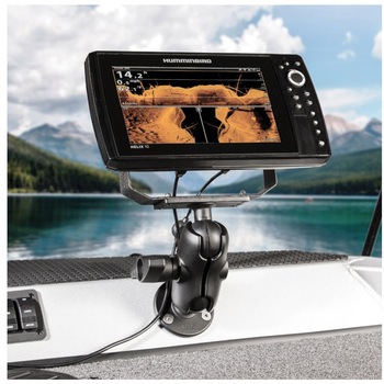 Humminbird用マウントプレート&ラウンドベースセット(ショートアーム) Helix8-10&Solix10対応 127x50.8mm 2.25インチボール ラムマウント