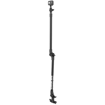 GoProマウント&ダブルトラックベースセット(全長121.9cmタフポール) 1インチボール ラムマウント