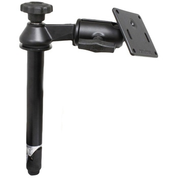 VESAプレート&203mmテレポール(シングルピボット/スイングアーム) 75x75mm アッパー側 1.5インチボール - ラムマウント