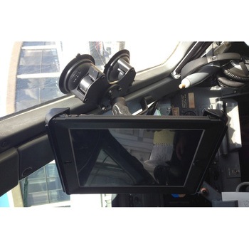 タブタイト(iPad1-4世代用)&ダブルサクションベースセット(標準アーム) 吸盤径83.8mm 1インチボール ラムマウント