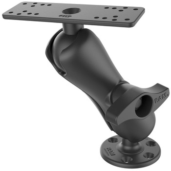 魚探マウント(M)&ラウンドベースセット(標準アーム) プレートサイズ158.7x50.8mm 2.25インチボール ラムマウント