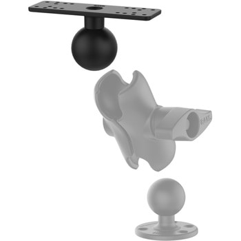 魚探マウントプレート(M) 158.7x50.8mm 2.25インチボール ラムマウント