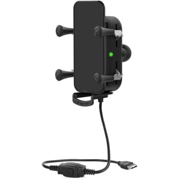 防水ワイヤレス充電Xグリップ テザー付(最大15W出力) 1インチボール ラムマウント