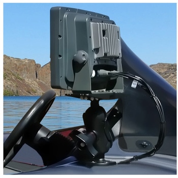 魚探マウント(L)&ラウンドベースセット(ショートアーム) プレートサイズ279.4x76.2mm 2.25インチボール - ラムマウント