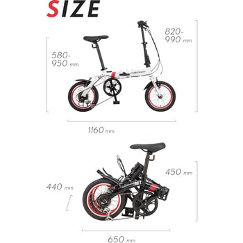 CANOVER CA-M1 14インチ 折りたたみ自転車 ブラック CANOVER