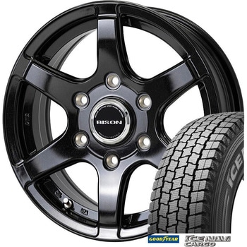 【ハイエース200系】 スタッドレスタイヤ GOODYEAR(グッドイヤー) ICE NAVI CARGO 195/80R15 107/105L LT + アルミホイール4本set Goodyear