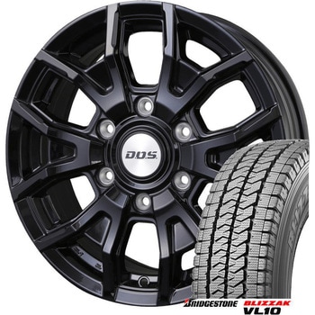 【ハイエース200系】 スタッドレスタイヤ BRIDGESTONE(ブリヂストン) BLIZZAK VL10 195/80R15 107/105N LT + アルミホイール4本set BRIDGESTONE(ブリヂストン)